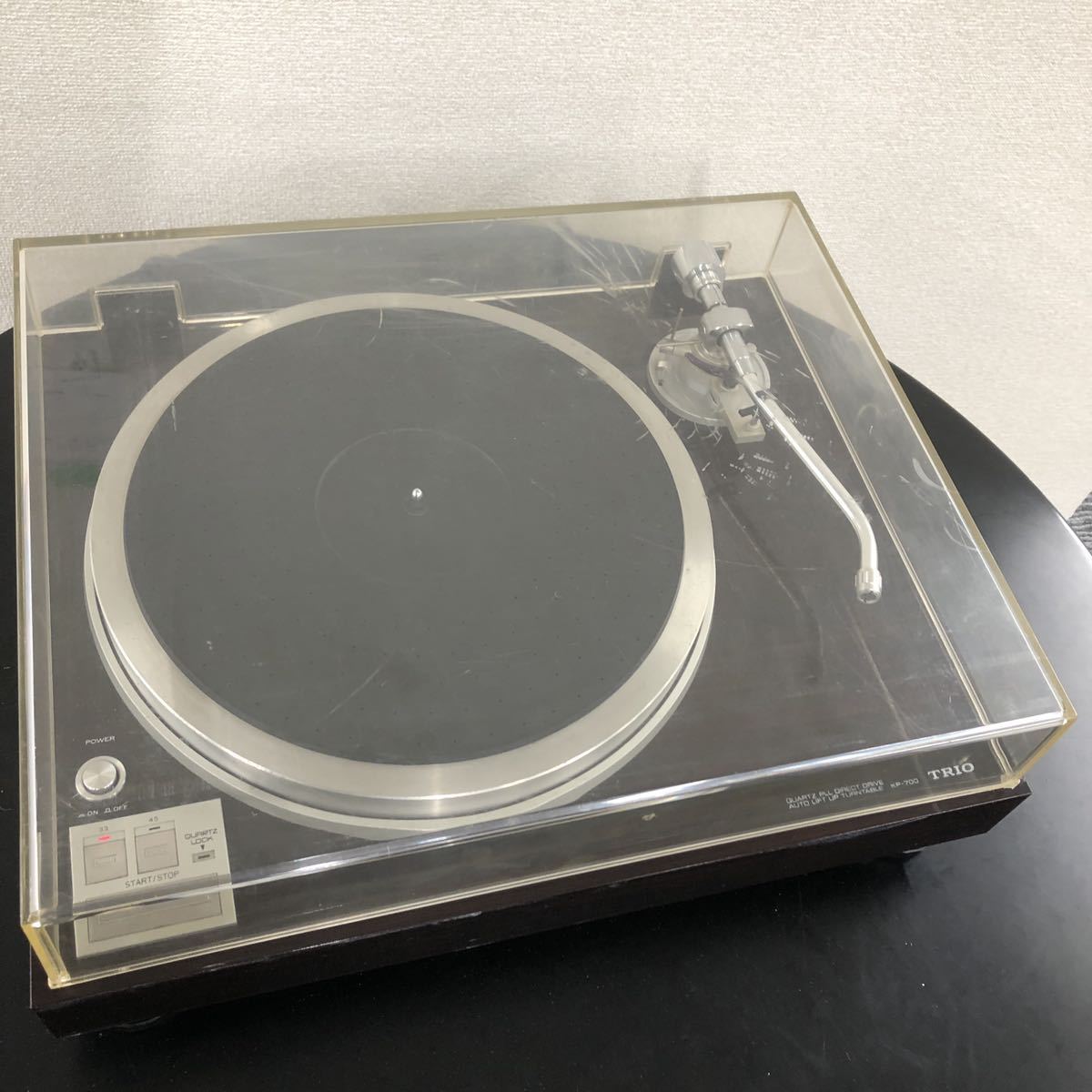 [L-4-re] TRIO KP-700 再生確認済み ターンテーブル レコードプレーヤー トリオ BST31_画像1