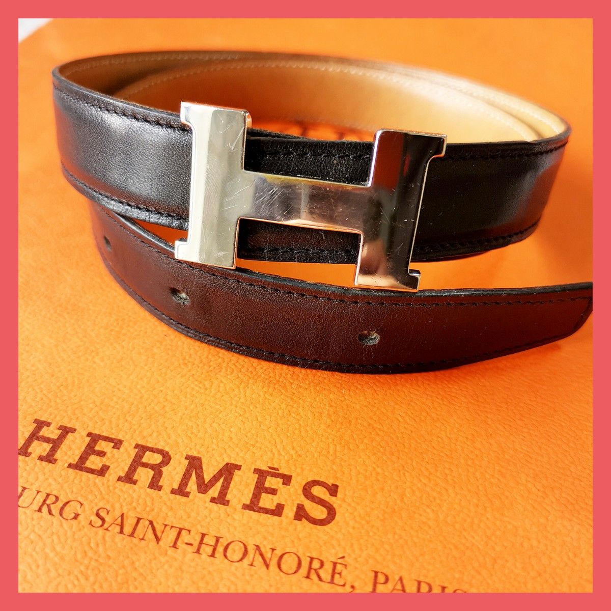 正規品】エルメスHERMES ベルト コンスタンス Hバックル フランス製