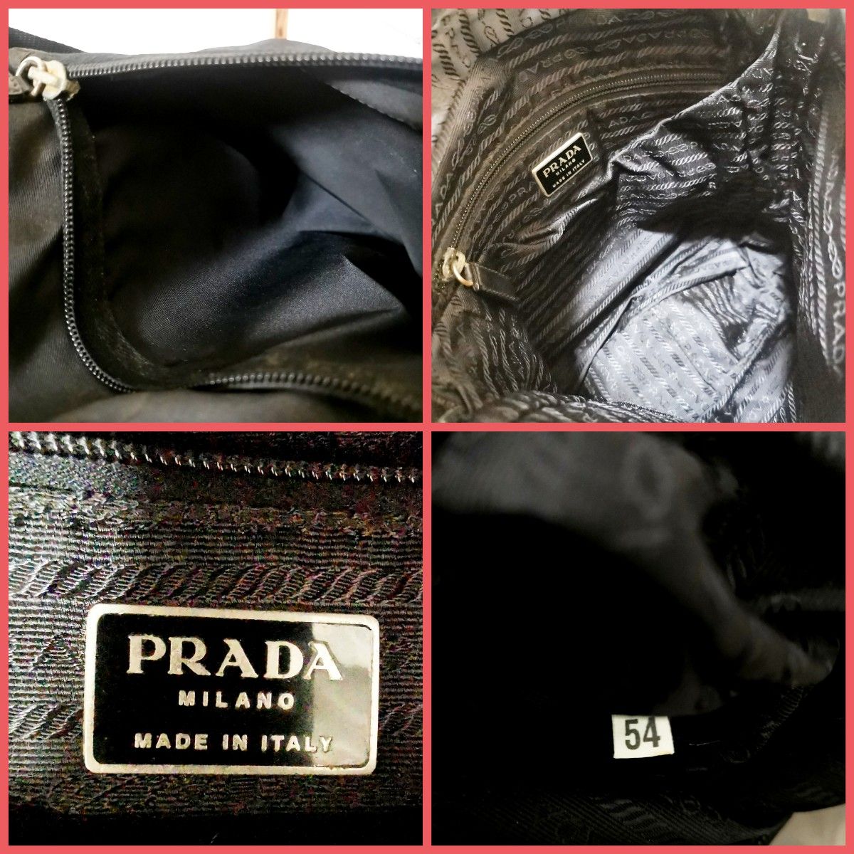 【正規品】プラダPRADA　斜めがけショルダーバッグ　イタリア製　保証カード白タグあり 真贋保証込!