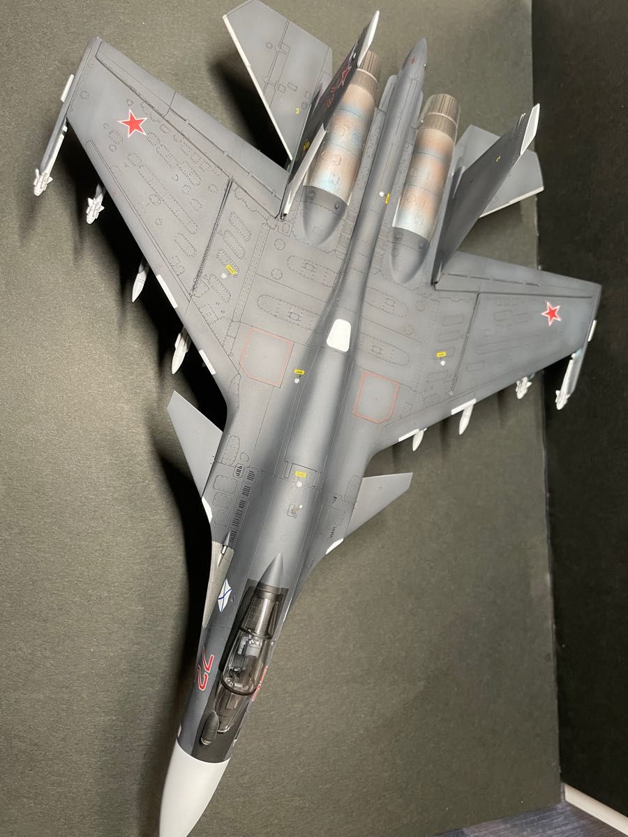 新品】 Su-33 完成品 KH250改 フランカー セルジュコフ迷彩 ハセガワ