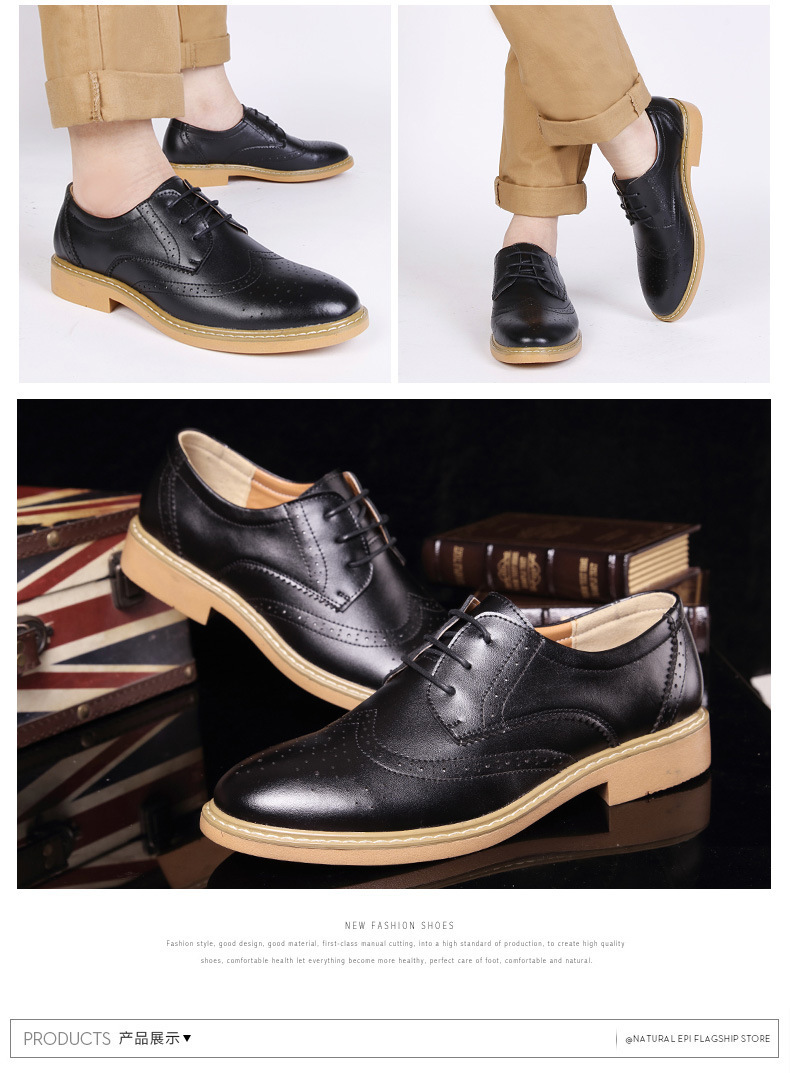 メンズシューズ 革靴 ビジネスシューズ 牛革 紳士靴 26-26.5cm ブラウン ブラック_画像4
