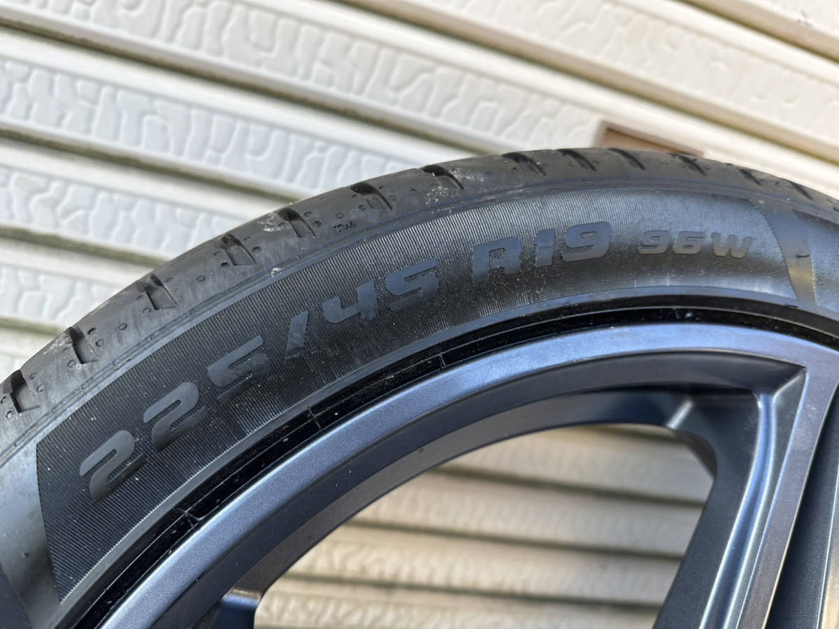 ★☆★Schnizer R19-7.5JJ BMW X-1 F48 用 2本セット PIRELLIタイヤ付き【中古品】_画像5