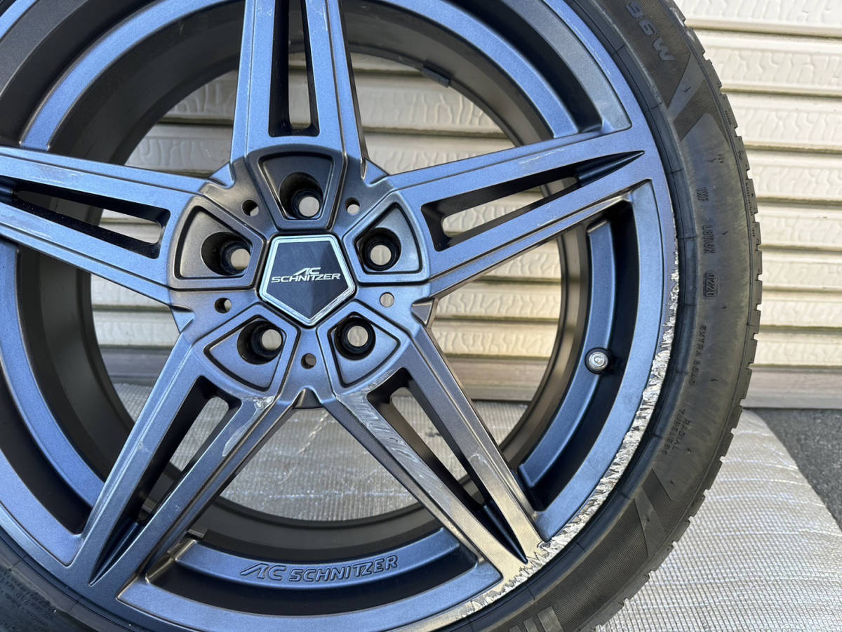 ★☆★Schnizer R19-7.5JJ BMW X-1 F48 用 2本セット PIRELLIタイヤ付き【中古品】_画像2