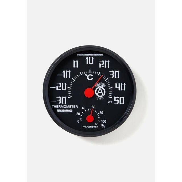 NEIGHBORHOOD ネイバーフッド 22SS SRL A - THERMOHYGROMETER 温度計 湿度計 新品 黒 ブラック BLACK_画像1