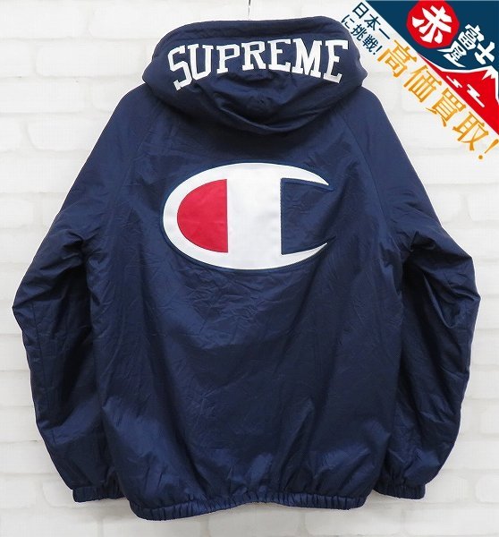 3J0515/Supreme×Champion SHERPA LINED HOODED JACKET シュプリーム チャンピオン ジャケット_画像1