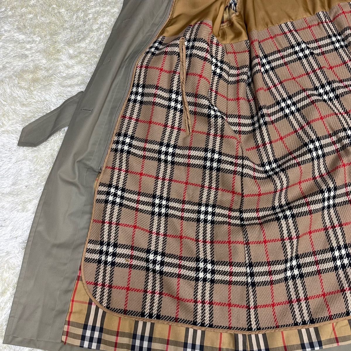 美品 Burberry バーバリーズ バーバリー トレンチコート ライナー付き