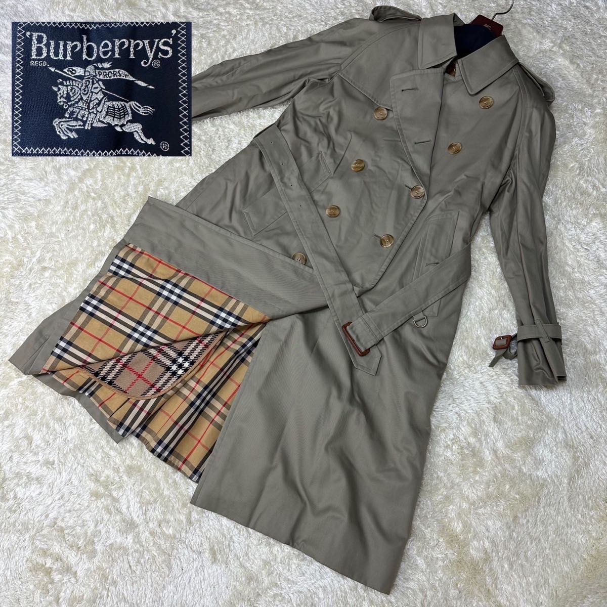 美品 Burberry バーバリーズ バーバリー トレンチコート ライナー付き