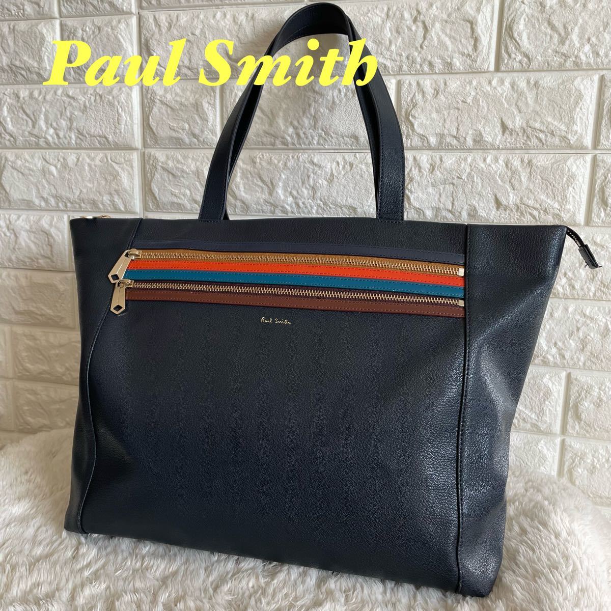 Paul Smith ポールスミス レザー ブラック トートバッグ - 通販 - csa