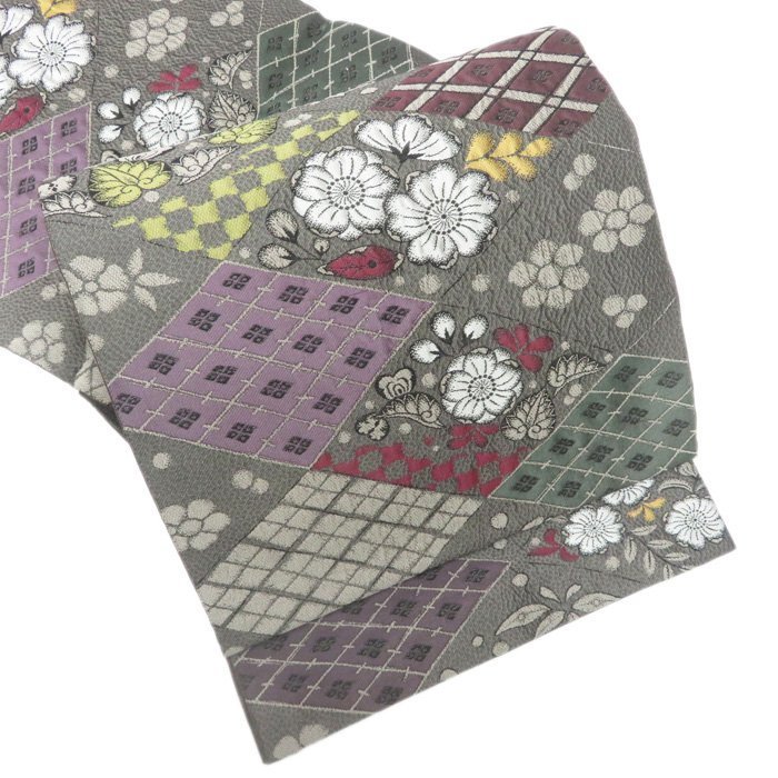 人気ブランド新作豊富 ★きもの北條★ 辻が花模様 花菱文 ふくれ織り エレガントな装いに 黒橡色 多色 袋帯 【未使用】 A718-9 仕立て上がり 人気ブランド新作豊富 ★きもの北條★ 辻が花模様 花菱文 ふくれ織り エレガントな装いに 黒橡色 多色 袋帯 【未使用】 A718-9 仕立て上がり