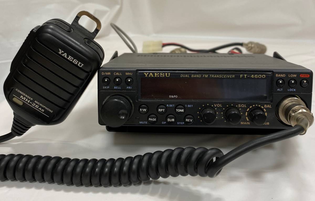 【無線機】YAESU FT-4600 デュアルバンドFMトランシーバー ヤエス 八重洲 マイク付き USED 通電チェック済み