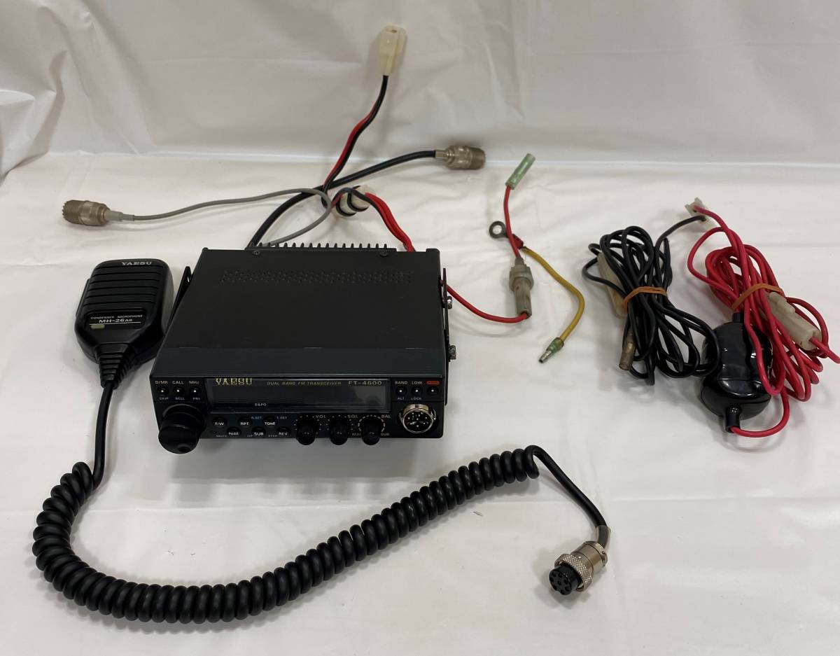 【無線機】YAESU FT-4600 デュアルバンドFMトランシーバー ヤエス 八重洲 マイク付き USED 通電チェック済み