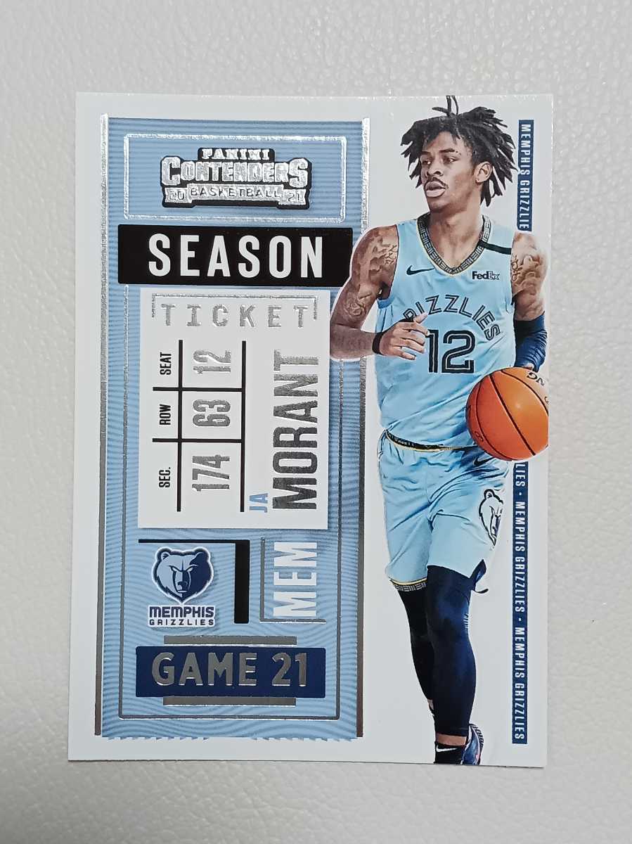 NBA 2020-21 PANINI CONTENDERS モラント MORANT ベース_画像1