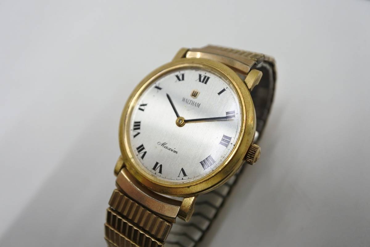最高の 手巻き Waltham Maxim 稼働品 - WALTHAM 腕時計(アナログ ...