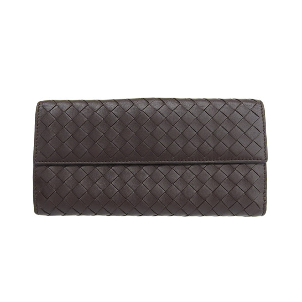 Bottega Veneta ボッテガヴェネタ イントレチャート レザー Wホック 二