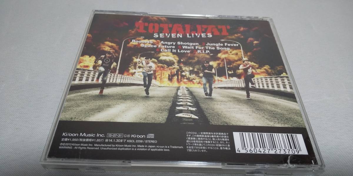 Y043『CD』　TOTALFAT / SEVEN LIVES 　セブン・ライブス　帯付_画像4