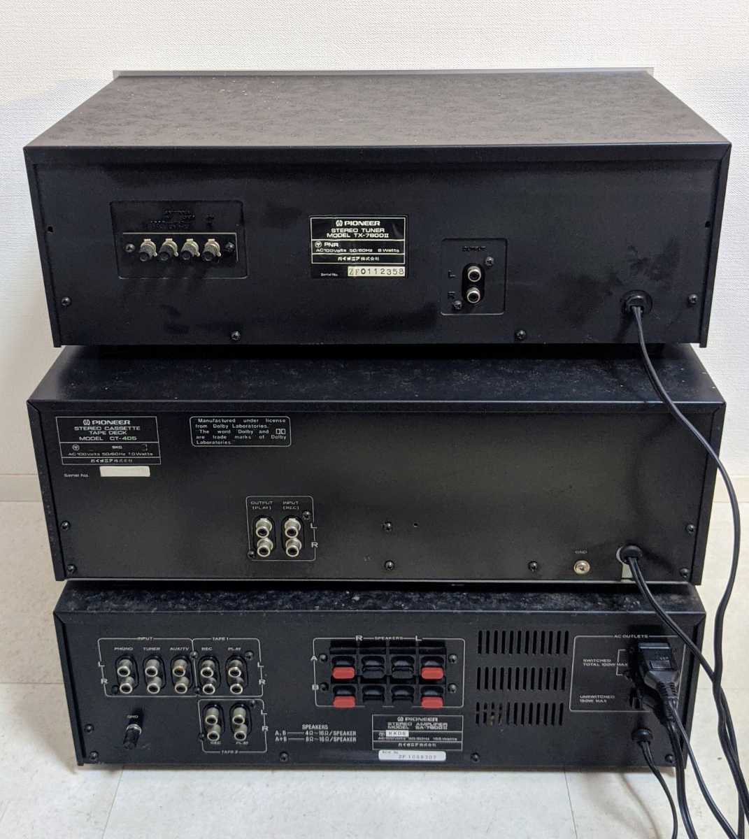 PIONEER TX-7800Ⅱ CT-405 SA-7800Ⅱ Yahoo!オークション - PIONEER パイオニア TX-7800II CT-405 SA