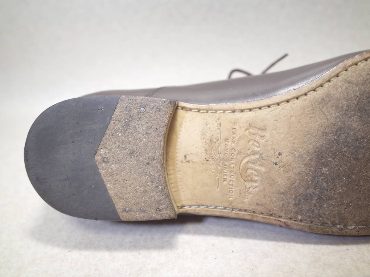 [ prompt decision price successful bid free shipping ]2653#Bexley/bek attrition -/ France # cap tu/ strut chip / handcraft shoes /26-26.5cm#
