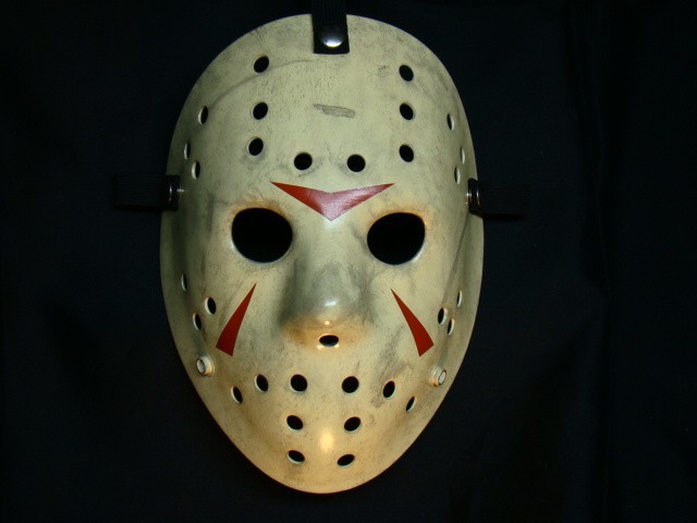 ジェイソン ホッケーマスク3-2 プロップレプリカ ファイバーグラス製