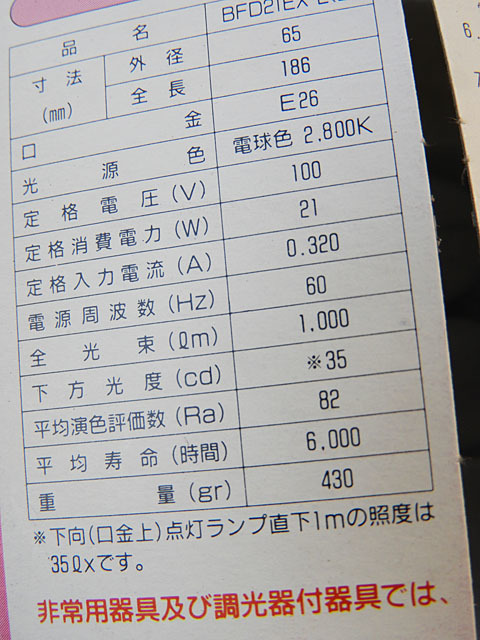 ★ネオボール80/60Hz用★電球型蛍光ランプ2個＋白熱（10W/20W)_画像5