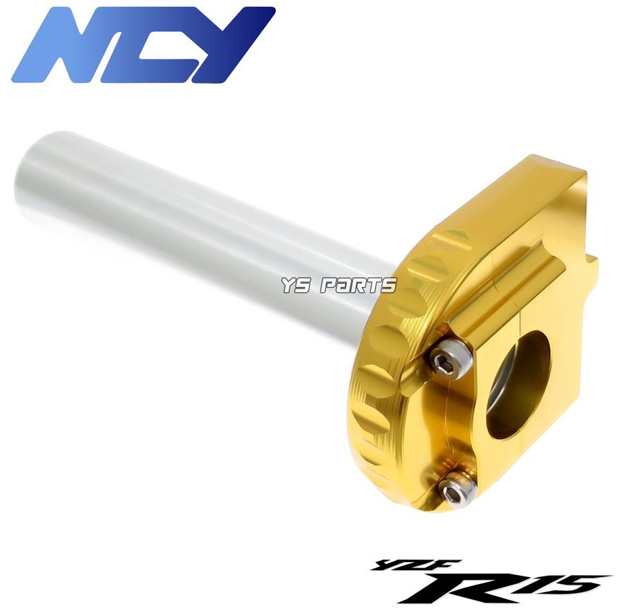 【特注品】NCY薄型ハイスロ金 YZFR15/YZF-R15 V3 ABS YZFR3/YZF-R3 ABS[純正アクセルワイヤー対応/タイコ穴位置4箇所変更可能]_画像3