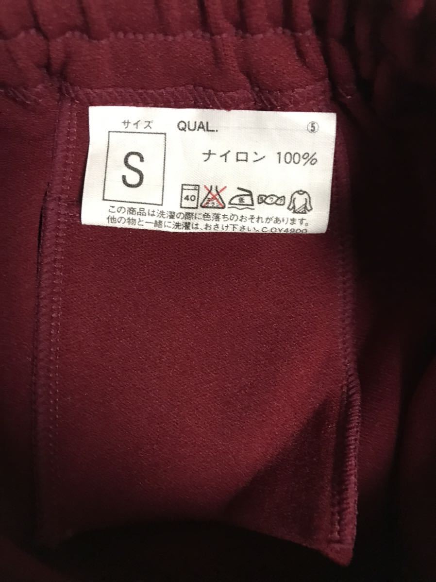 スクールユニ ブルマ ♯460-P(後ろポケットあり特注品) ナイロン100% Sサイズ エンジ色 残り僅か 日本製 体操服_画像7