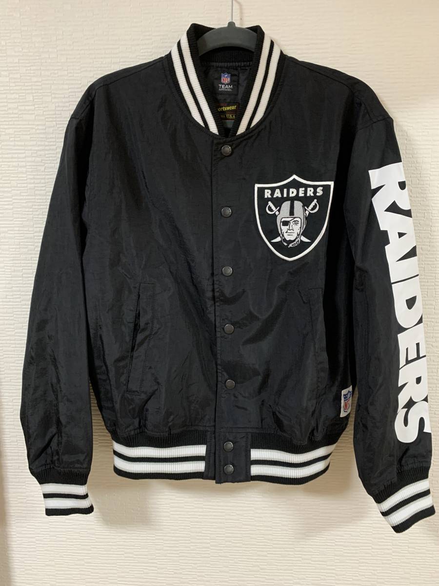 AVIREX(アビレックス) - MEN AVIREWX x RAIDERS アビレックス レイダース コラボスタジャン NFL アメフト Mサイズ (新品未使用)_画像1