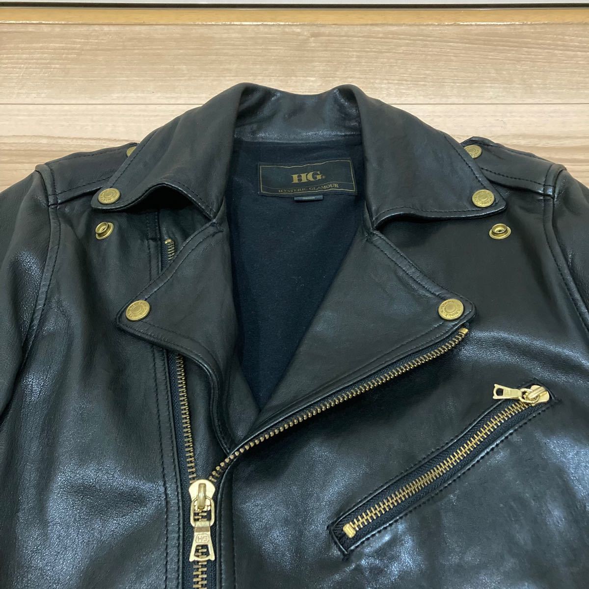 完成品 ダブルライダースジャケット ヒステリックグラマー コムドット