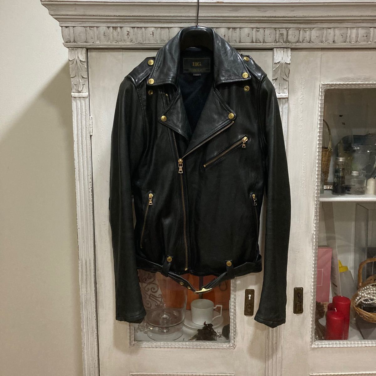 完成品 ダブルライダースジャケット ヒステリックグラマー コムドット