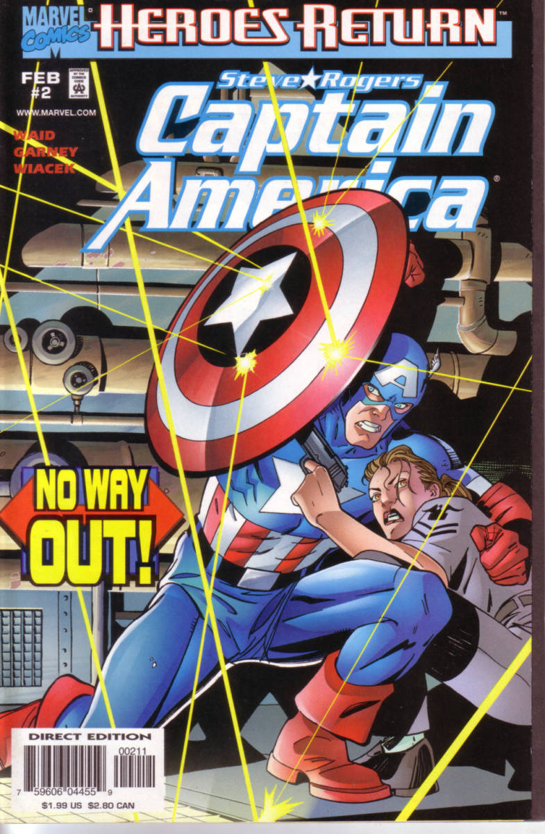 ★[アメコミ原書(リーフ)]Captain America Vol.3 #2[Cover B](中古)　キャプテンアメリカ_画像1