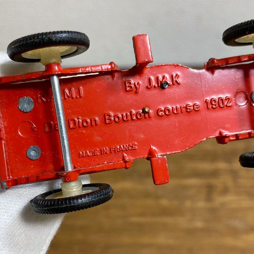 アンティーク R.A.M.I フランス製 ミニカー De Dion Bouton course 1902 ブートン ラミー J.M.K 昭和レトロ ビンテージ クラシックカーの画像9