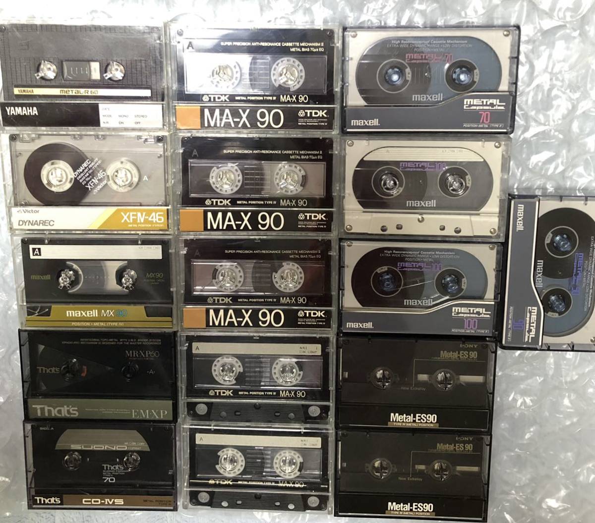 ヤフオク! - ☆使用済み中古メタルカセットテープ17本☆録音1回のみ☆再...