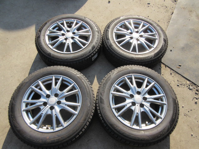 175/65R15 BRIDGESTONE BLIZZAK VRX3 2021年 山あり 社外アルミ付4本