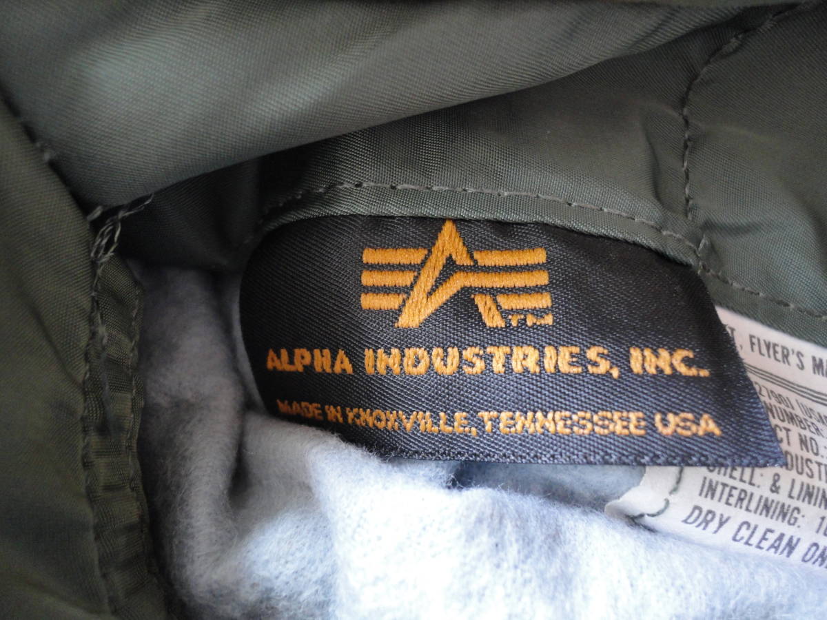 貴重 USA製 ALPHA INDUSTRIES MA-1 アルファ リバーシブル フライト ジャケット ヴィンテージ デッドストック ブルゾン リアルマッコイズ _画像5