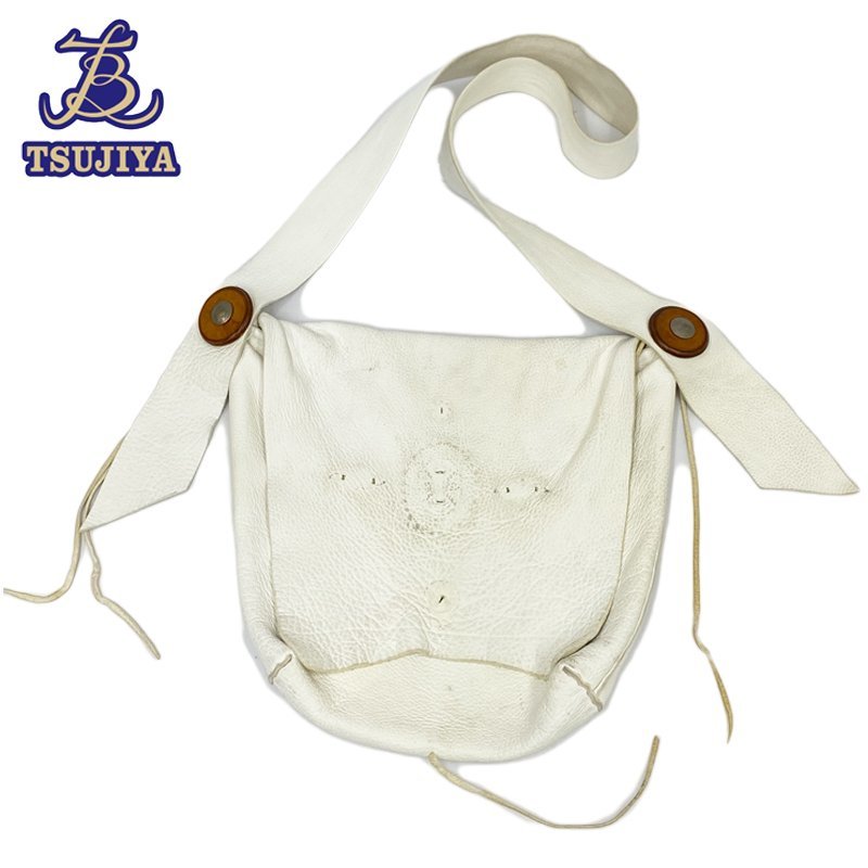 goro\'s Goro's Dias gold shoulder bag white Fujiwara hirosi men's used BC[. shop pawnshop B1785]