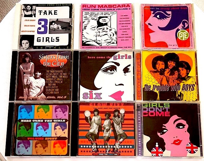 【送料無料】英国60年代ガール・ポップ10CD[ヒヤ・カム・ザ・ガールHERE COME THE GIRLS VOL.2～VOL.10 ]全235曲 スウィンギング・ロンドン