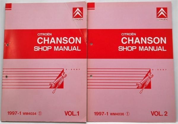 CITROEN CHANSON E-S8NF 1997- SHOPMANUAL 4 pcs. set 