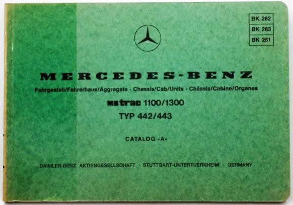 Mercedes Benz MBTRAC1100/1300 TYP 442/443 英語版_画像1