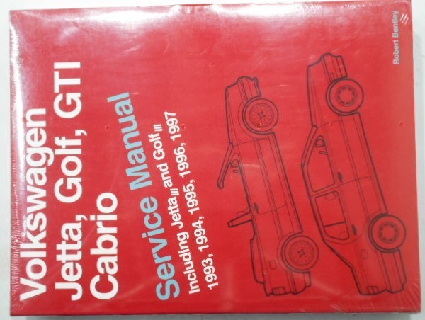 VW Jetta,Golf,GTI,Cabrio '1993-1997 Service Manual (未開封　英語版）