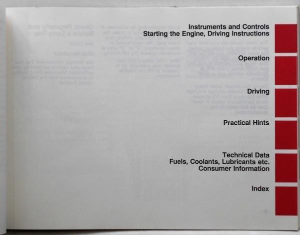 Mercedes Benz 300D 2,5 TURBO Owner's Manual  английский язык  издание  1992