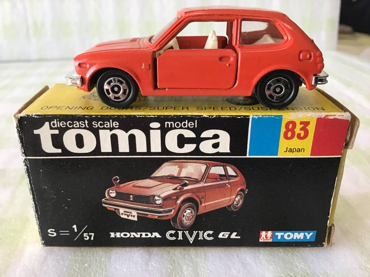 ヤフオク! - トミカ☆黒箱NO.83(日本製)☆ホンダ シビック GL☆...