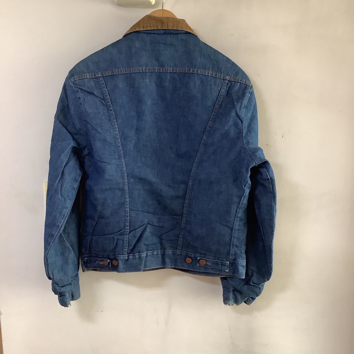 64: Vintage Wrangler Denim жакет обратная сторона боа,60 годы, one woshu, American Casual,USA, свободный and легкий обратная сторона боа имеется 