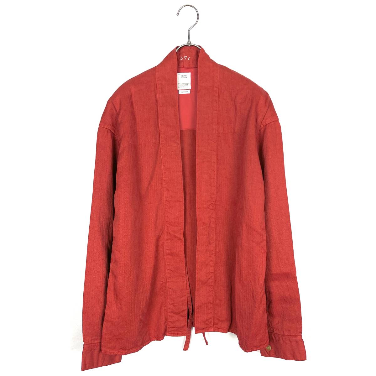 【30％OFF】VISVIM(ビズビム) HERRINGBONE LHAMO SHIRT N.D. 18SS (red)