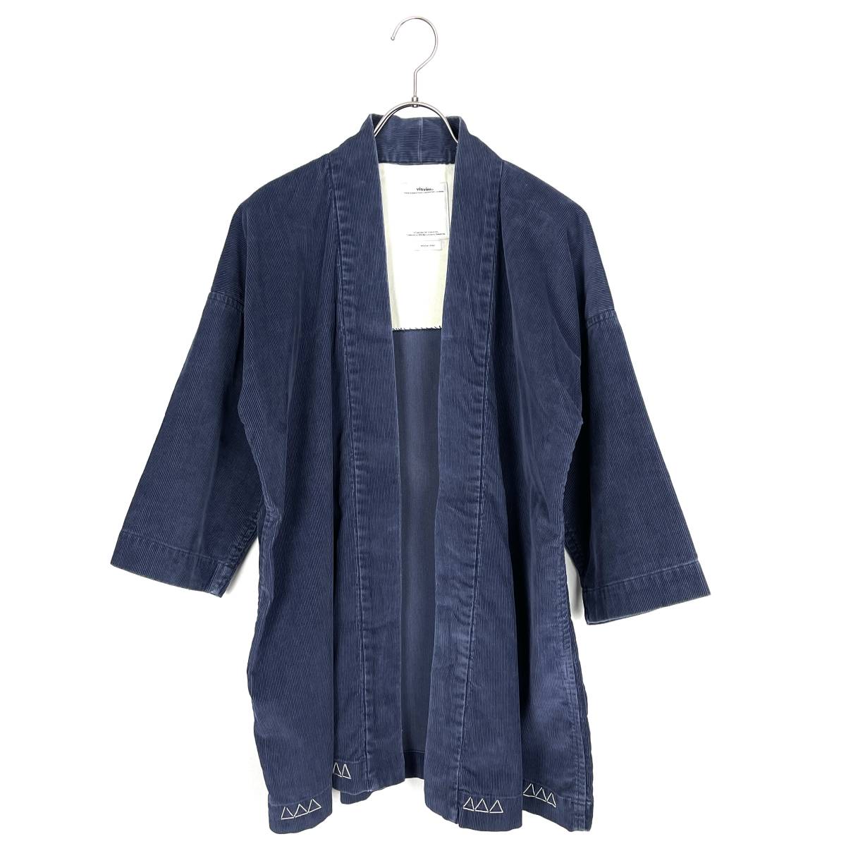 【30％OFF】VISVIM(ビズビム) SANJURO KIMONO (CORDUROY) FIL EXCLUSIVE 12AW (blue)_画像1