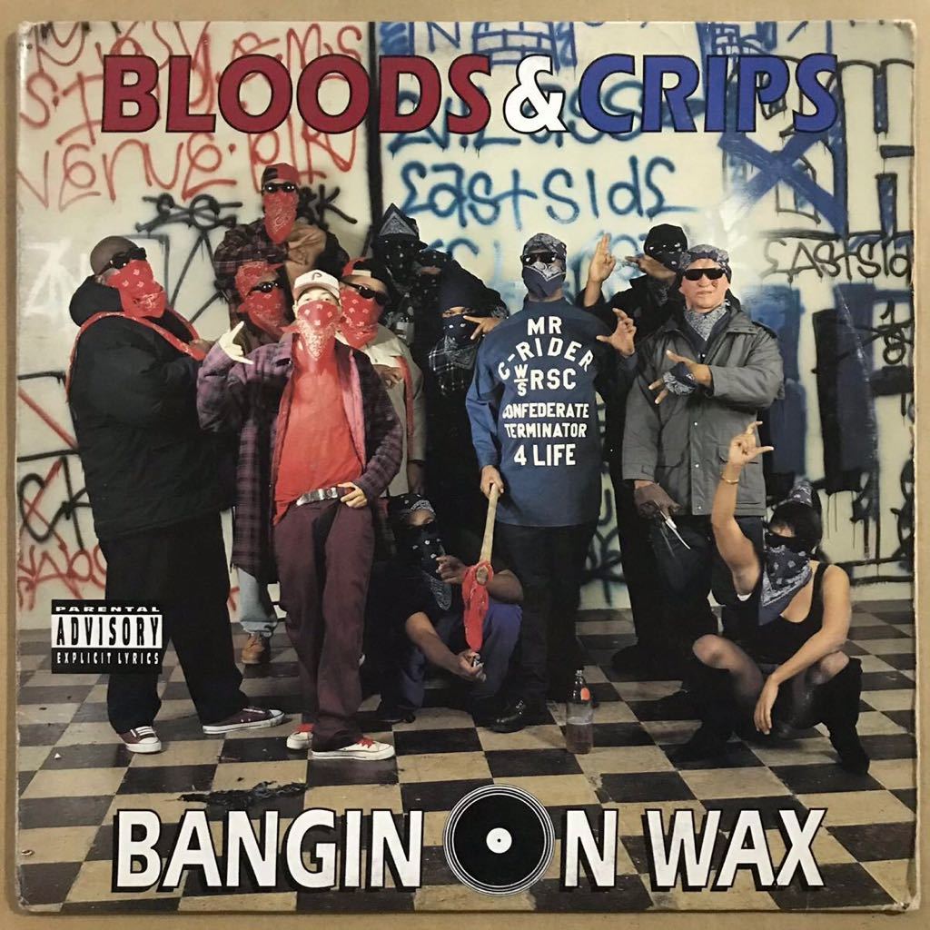 貴重 G-RAP USオリジナル盤 BLOODS & CRIPS BANGIN ON WAX LP dr Dre nwa snoop dogg 2pac dj Quik Mack 10 Compton’s most wantedの画像1