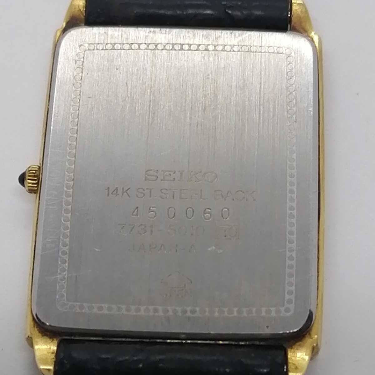 セイコー ドルチェ 14K ST.STEEL BACK クオーツ腕時計三日間限定
