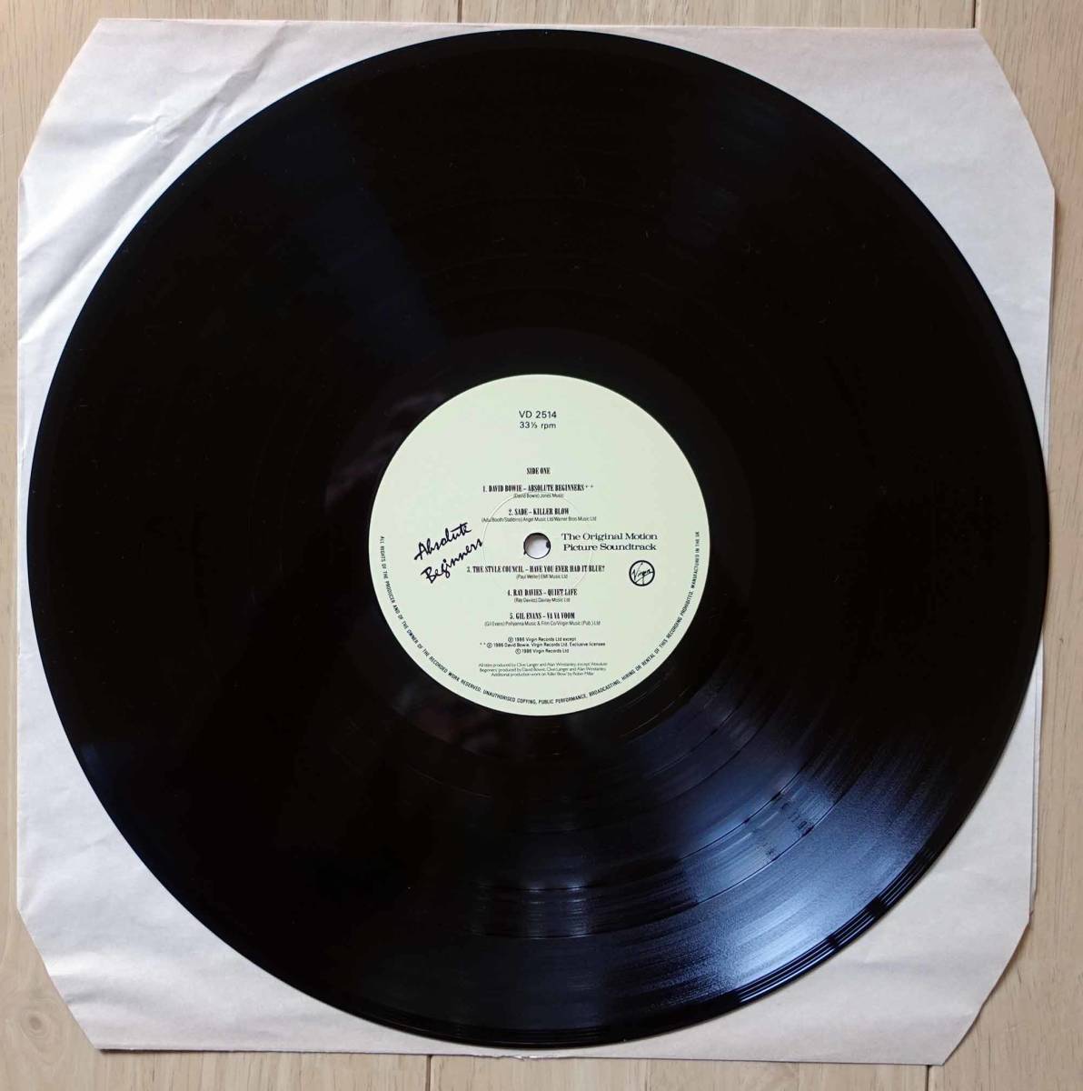 David Bowie, Sade, Gil Evans, Ray Davies他 2LPセット「Absolute Beginners（邦題：ビギナーズ）」UK盤オリジナル VD 2514 新品同様_画像4