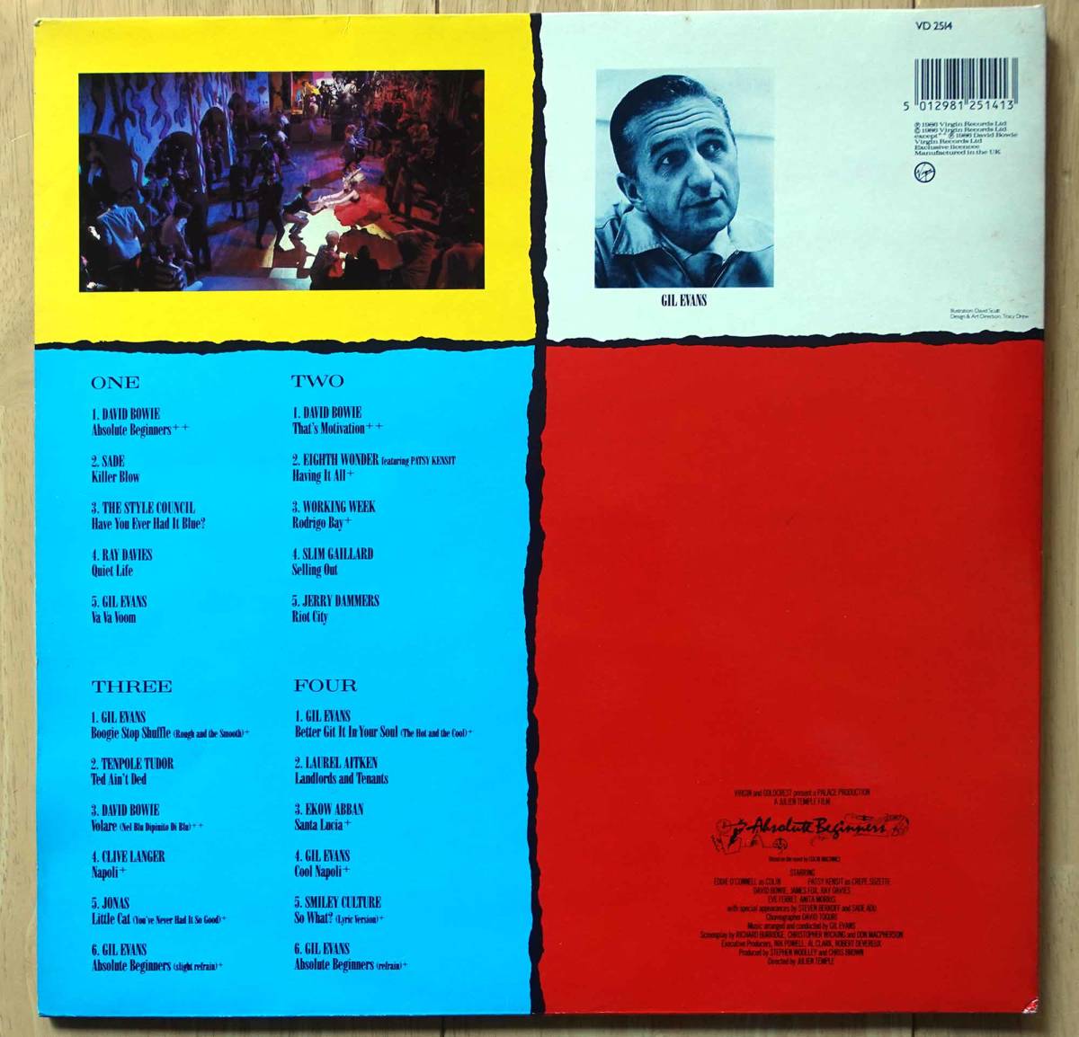 David Bowie, Sade, Gil Evans, Ray Davies他 2LPセット「Absolute Beginners（邦題：ビギナーズ）」UK盤オリジナル VD 2514 新品同様_画像2