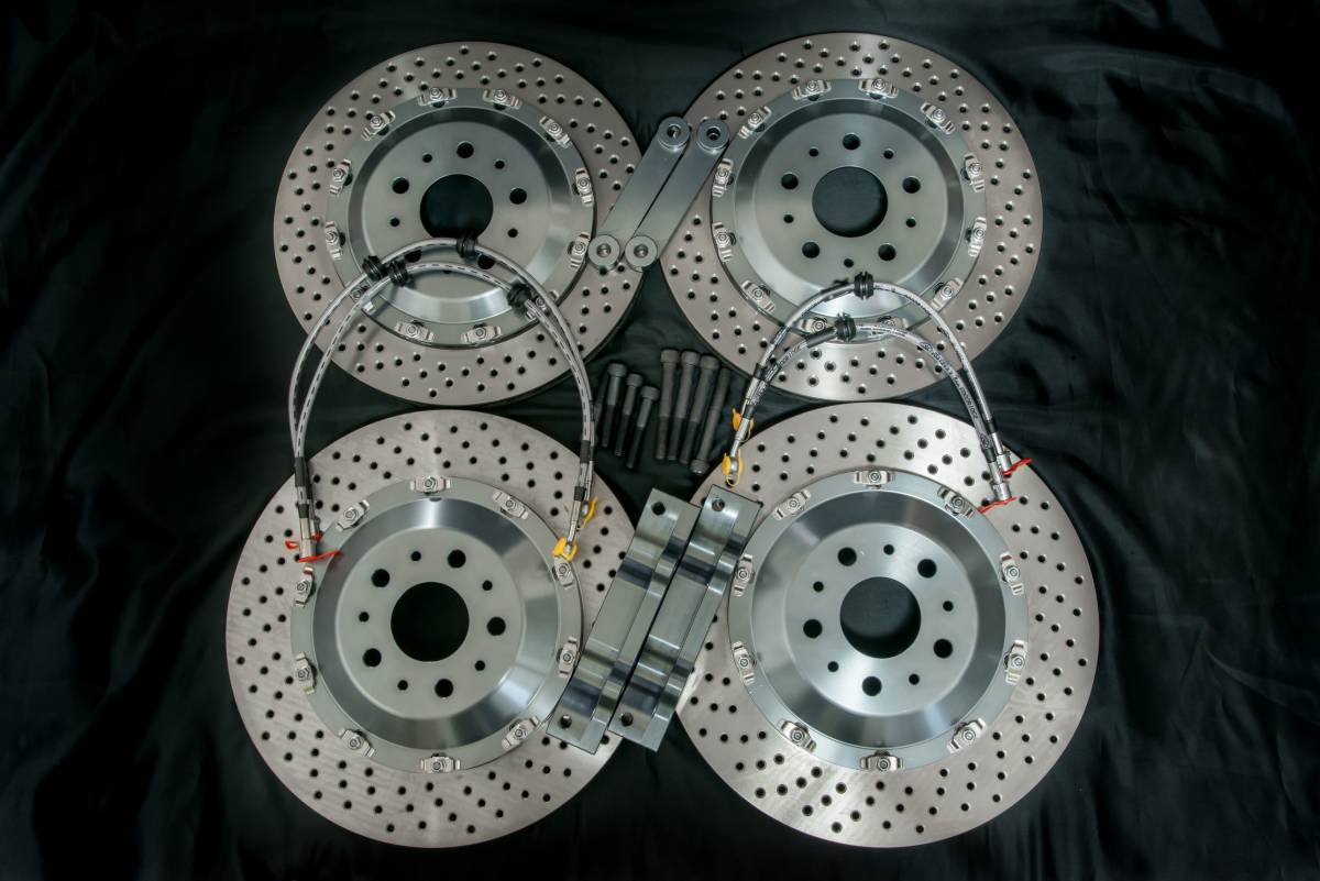 Mercedes Benz W211 E63 AMG 2006-2008 純正Brembo用 前後ビックローターキット 410mm/330mm カスタム・補修交換用_画像2