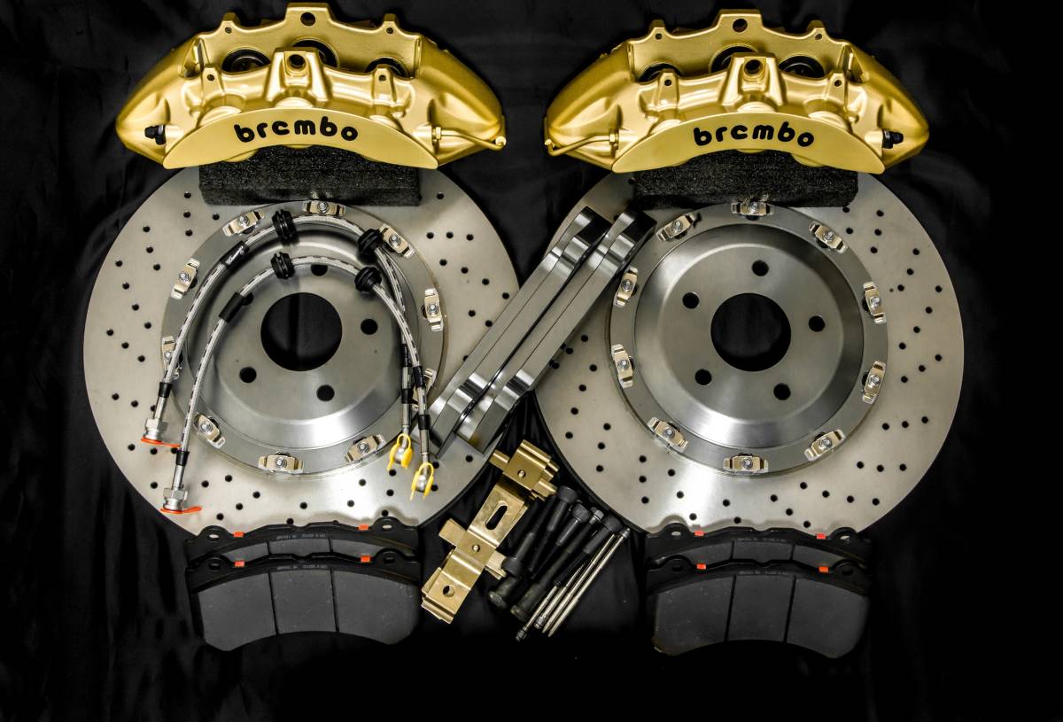 ランドローバー L494 レンジローバースポーツ 2013- フロントBrembo Brake System 6pot/405mm　　　_画像9