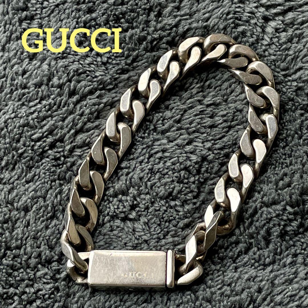 GUCCI グッチ 超希少 コインデザイン ブレスレット 18 silver925